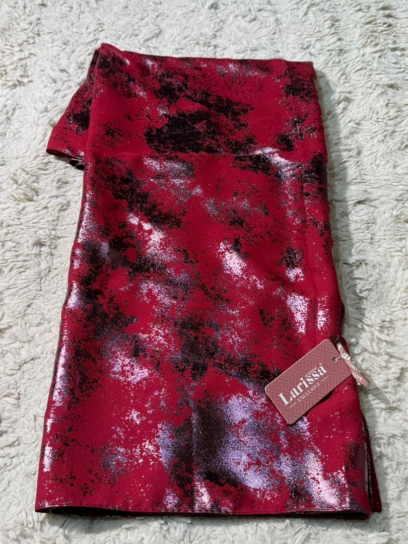 Voile marbré rouge bordeaux