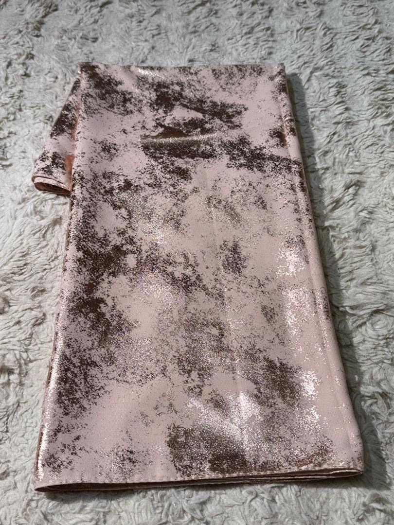 Voile marbré champagne