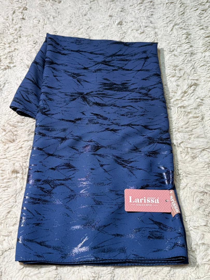 Voile marbré bleu de nuit