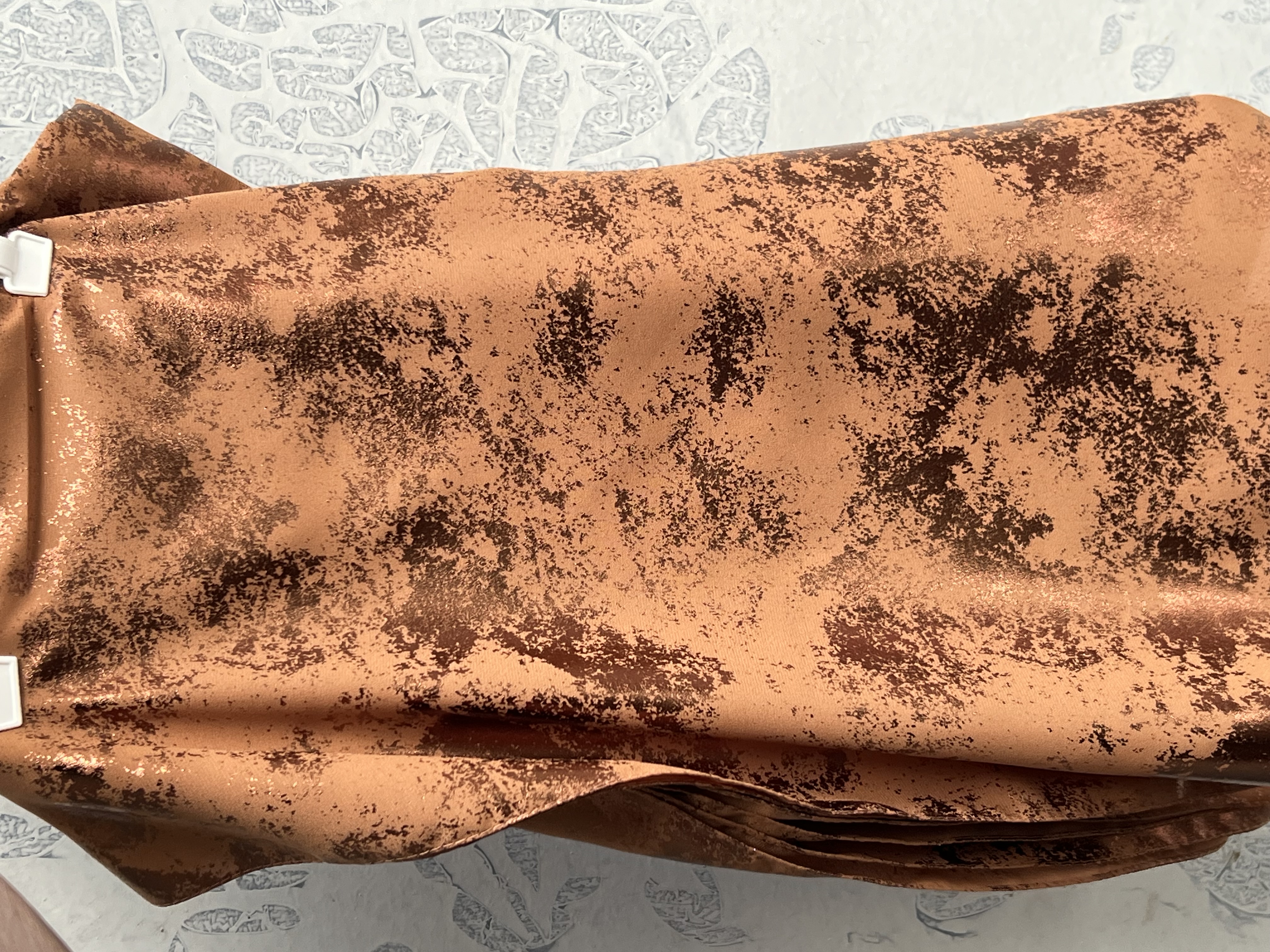Voile marbré chocolat