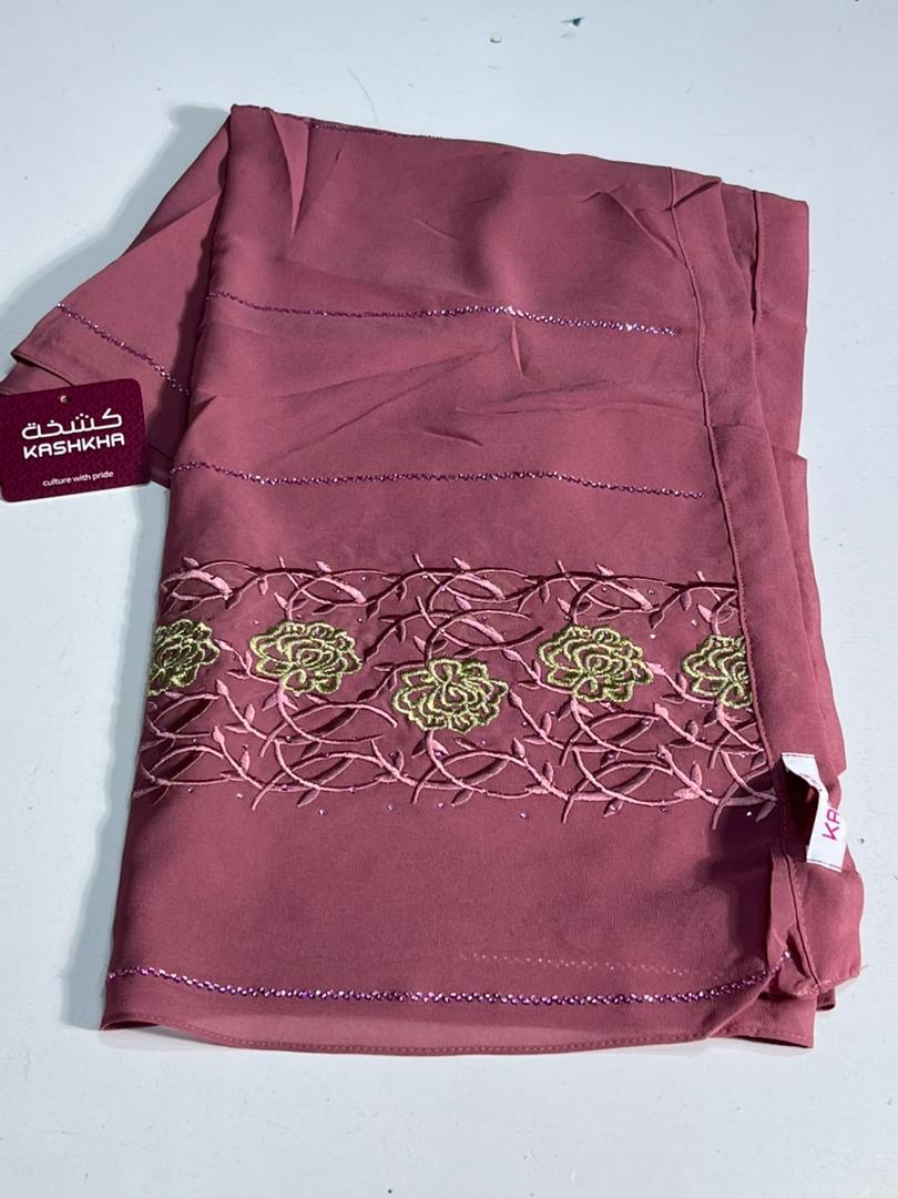 Voile Kashkha couleur vieux rose