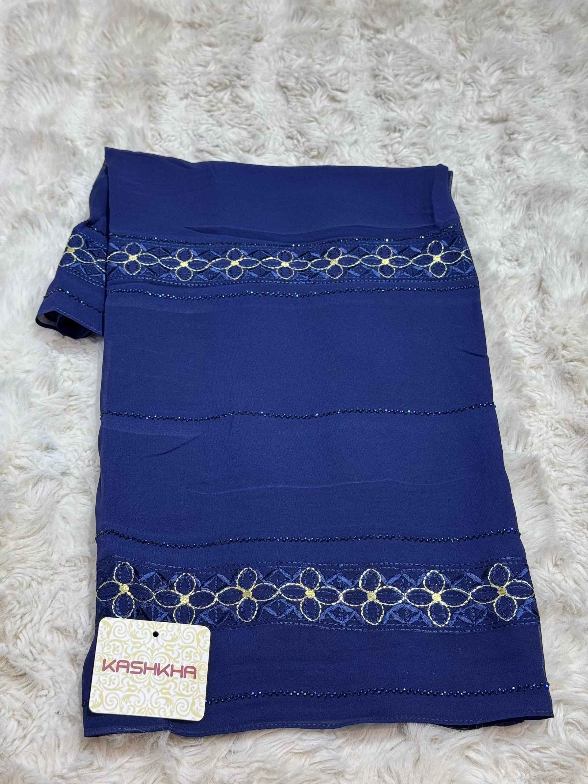 Voile Kashkha bleu marine