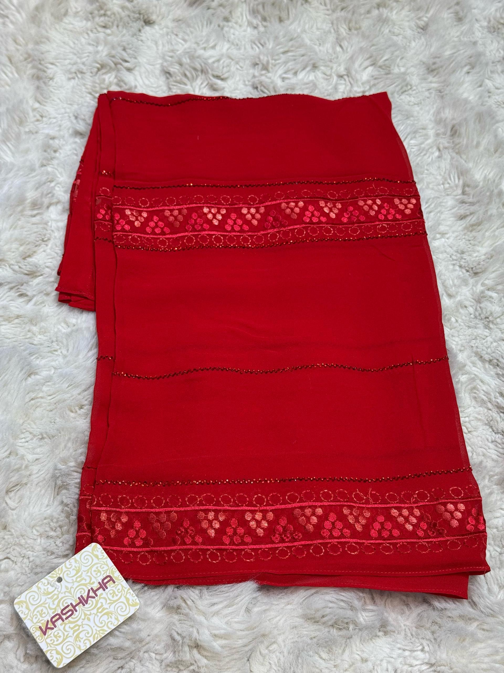 Voile Kashkha rouge