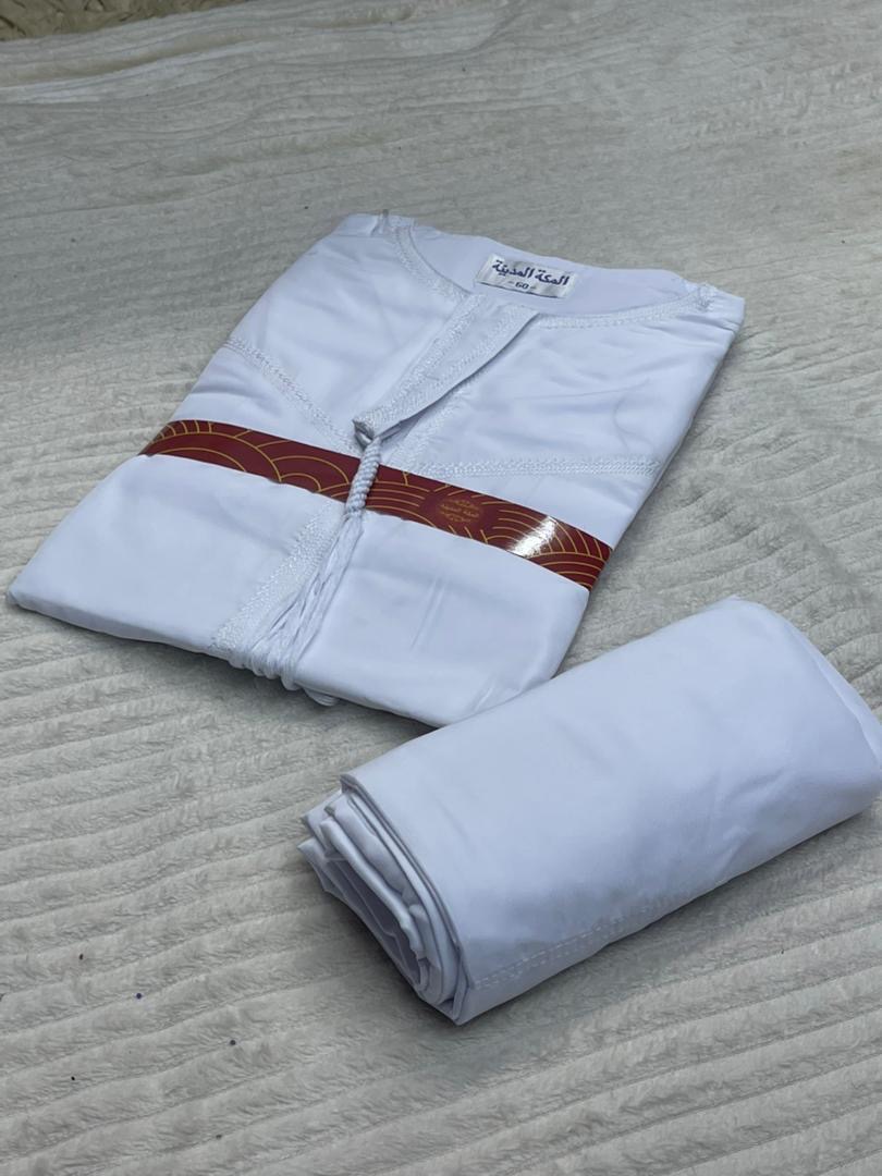 Jalaba avec pantalon blanc