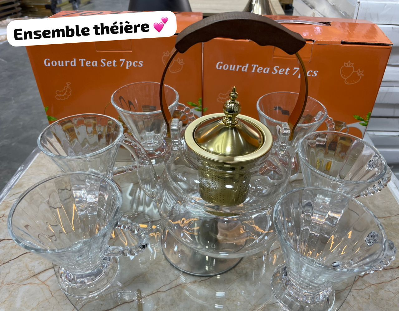 thèière 7pcs blancs