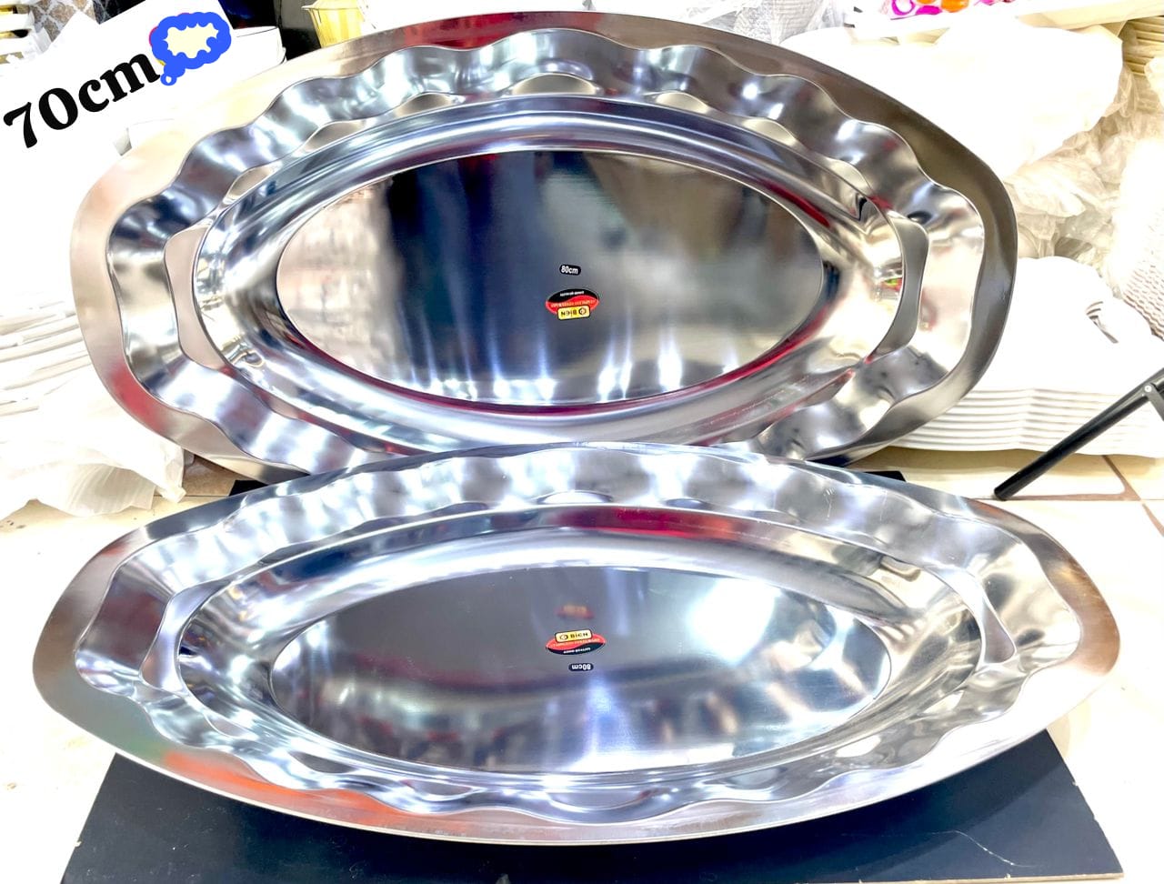 plateau inox 70cm