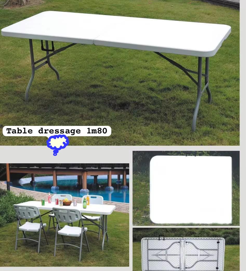Table de dressage 1m80