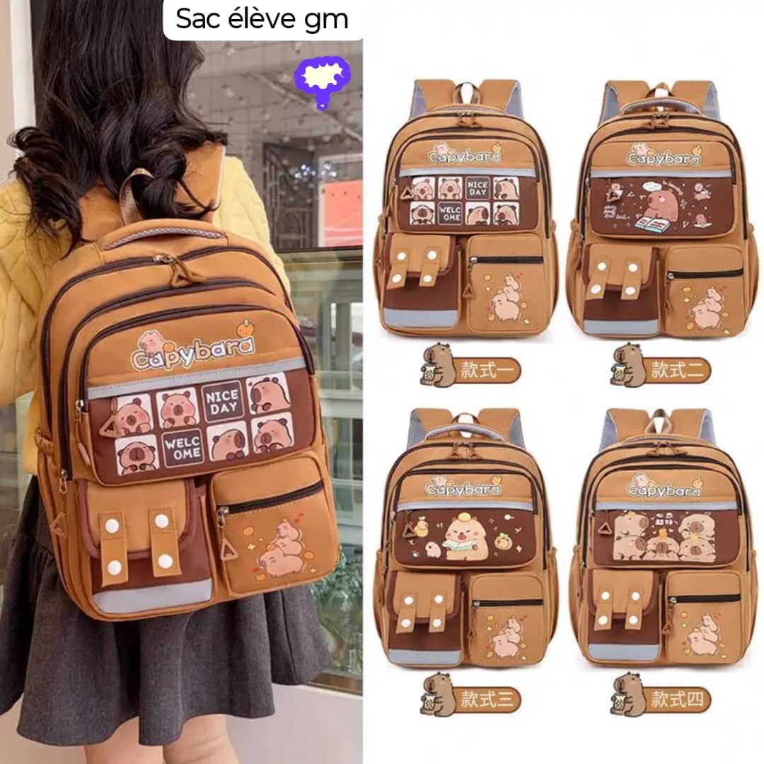 sac à dos adulte maron