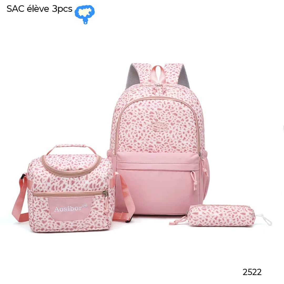 sac adulte 3pcs ROSE