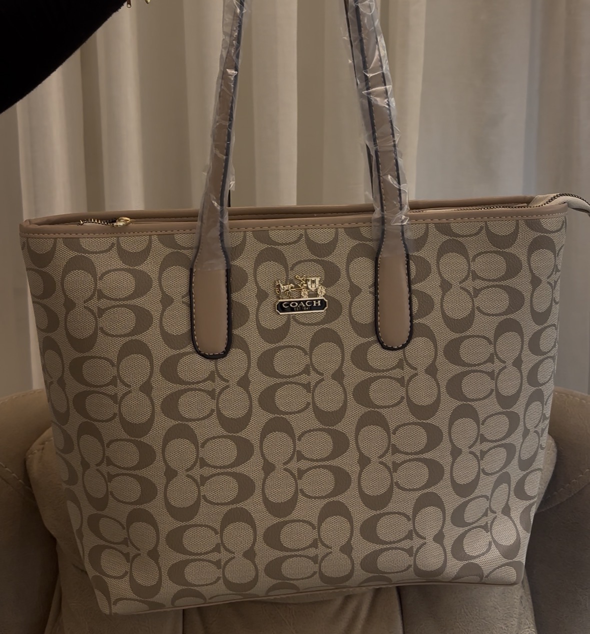 Sac coach beige