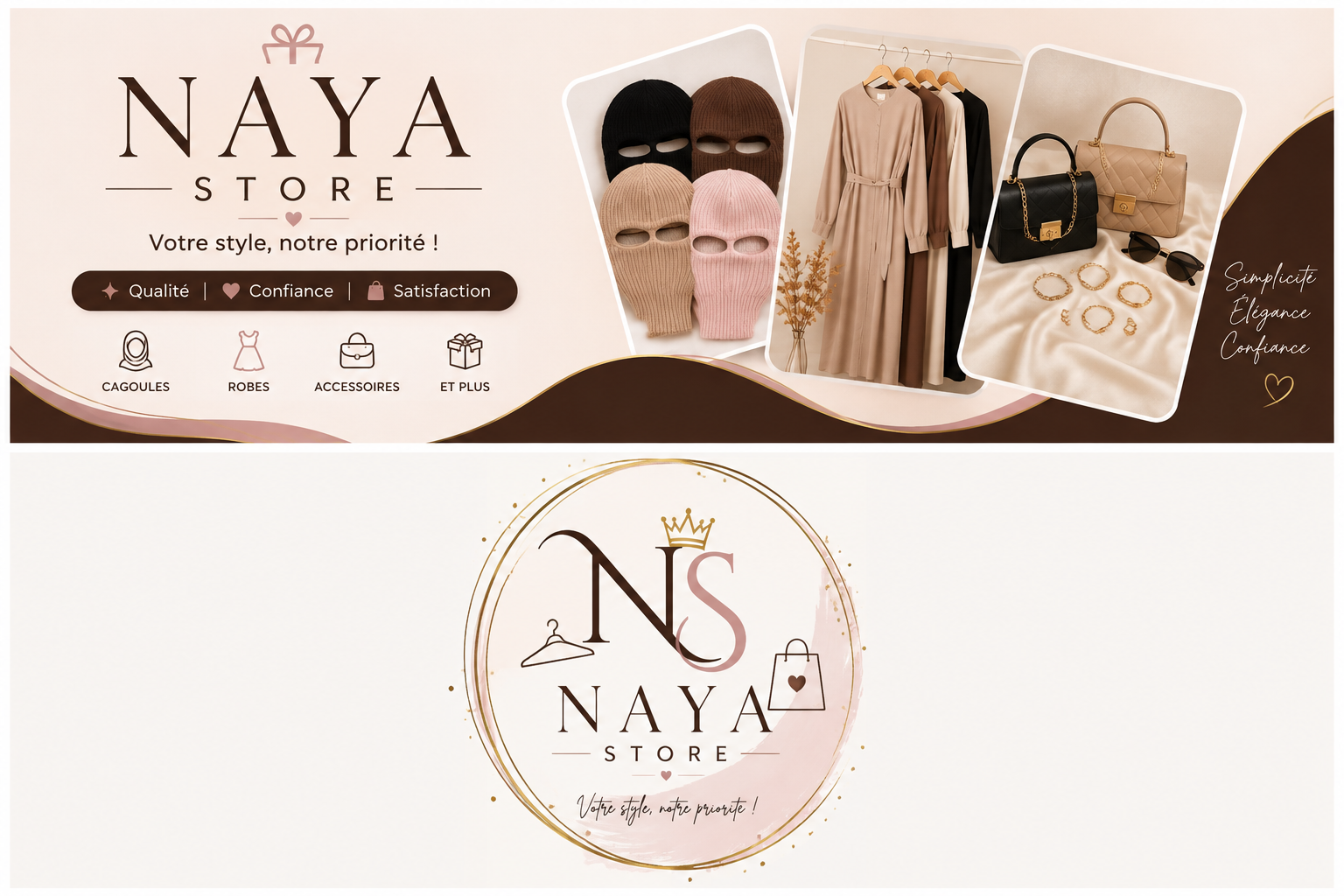 Bannière Vente de vêtements et accessoires de mode