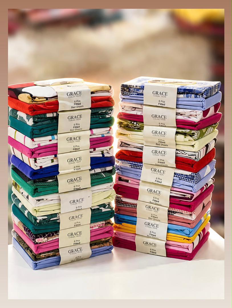 Drap en 6 pieces 2 draps 4 oreillers