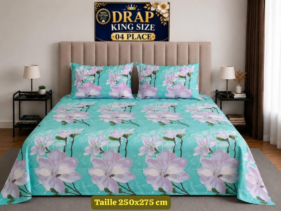 DRAPS LIT  4 PLACES 250*275 Cm
