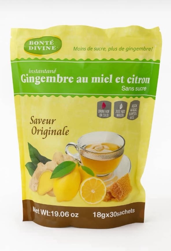 Thé Gingembre au miel et Citron Sans sucre GM 18g*30 Sachets