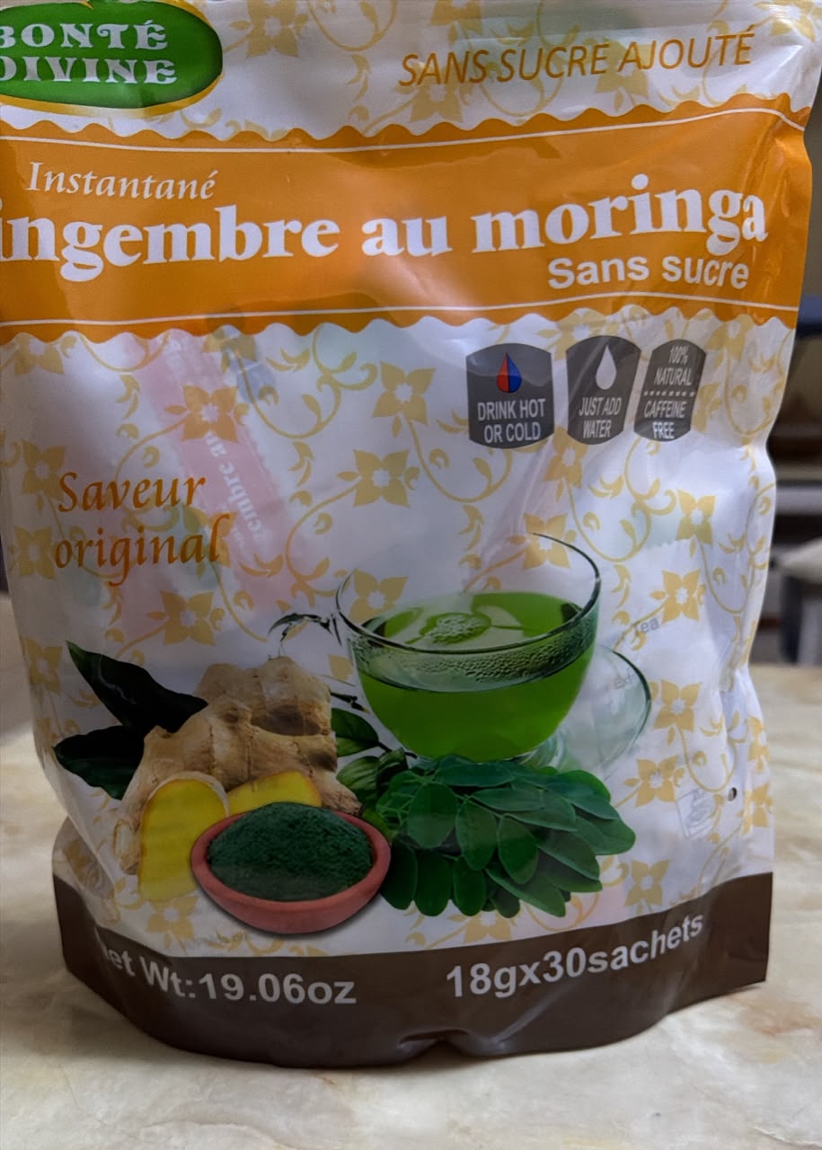 Thé Gingembre Au Moringa Sans Sucre