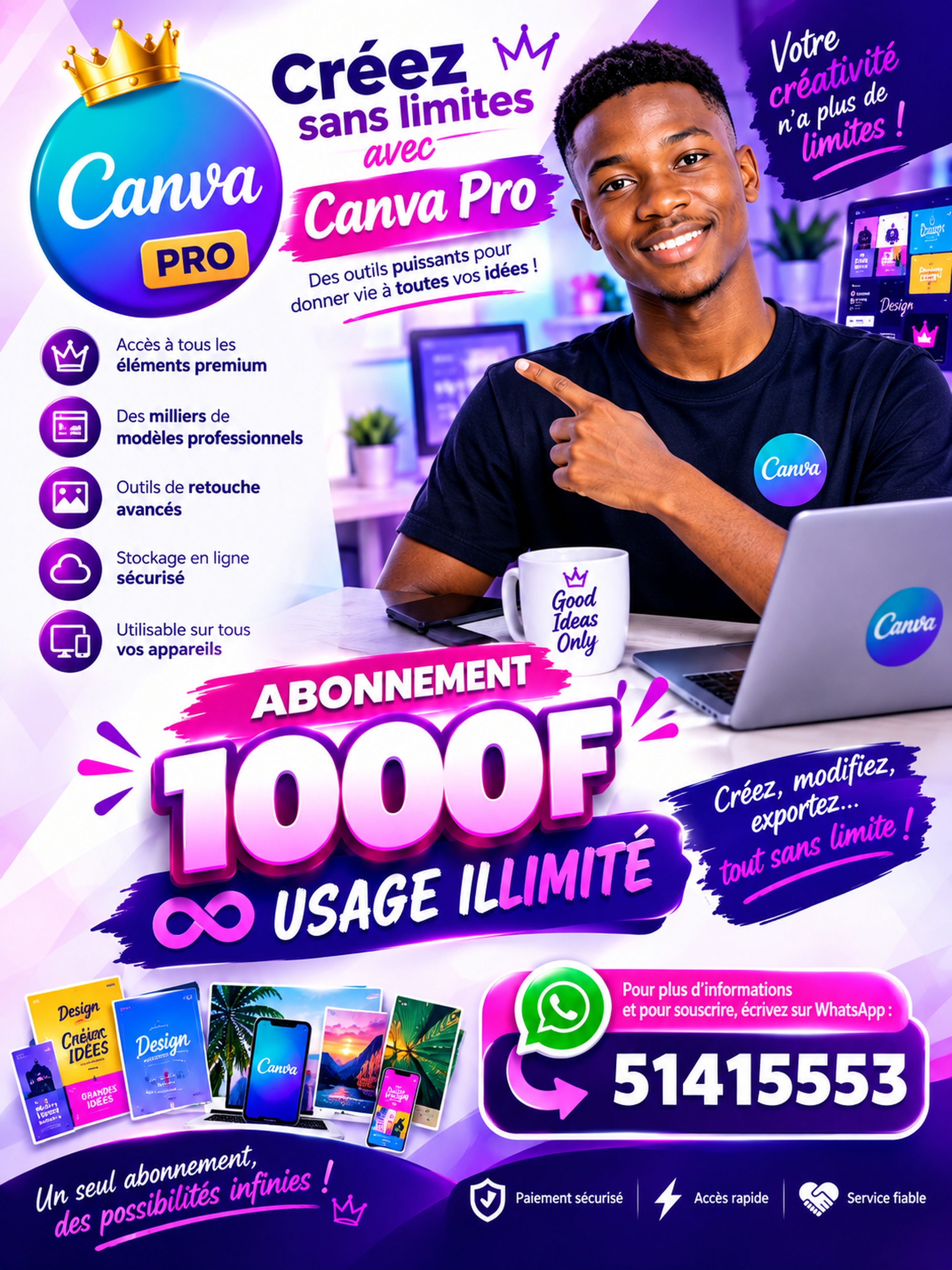 Abonnement Canva pro